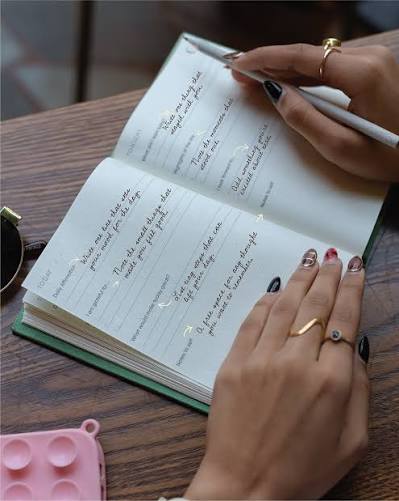 Making a gratitude list